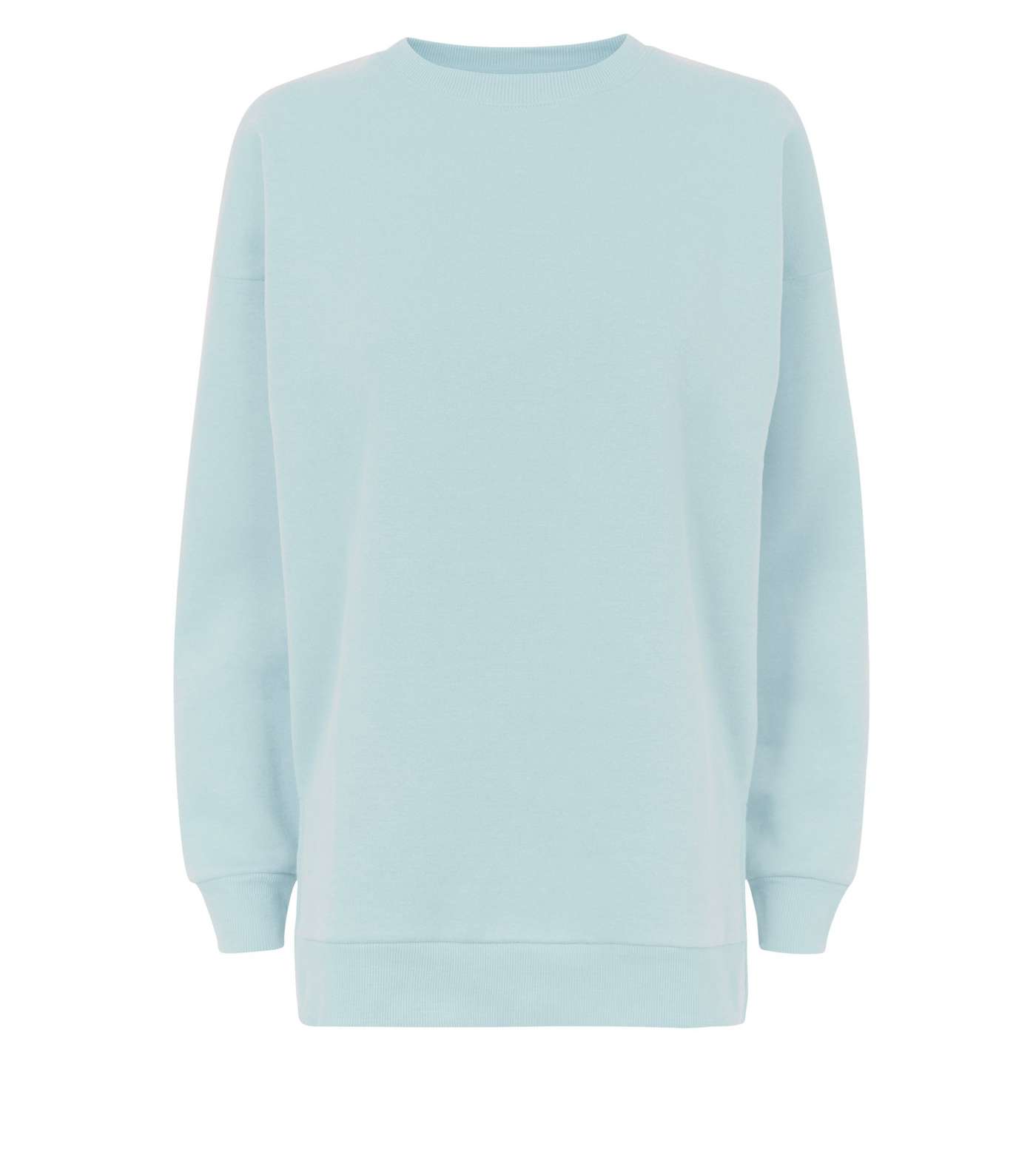 Pale Blue Oversized Sweatshirt Image 4
