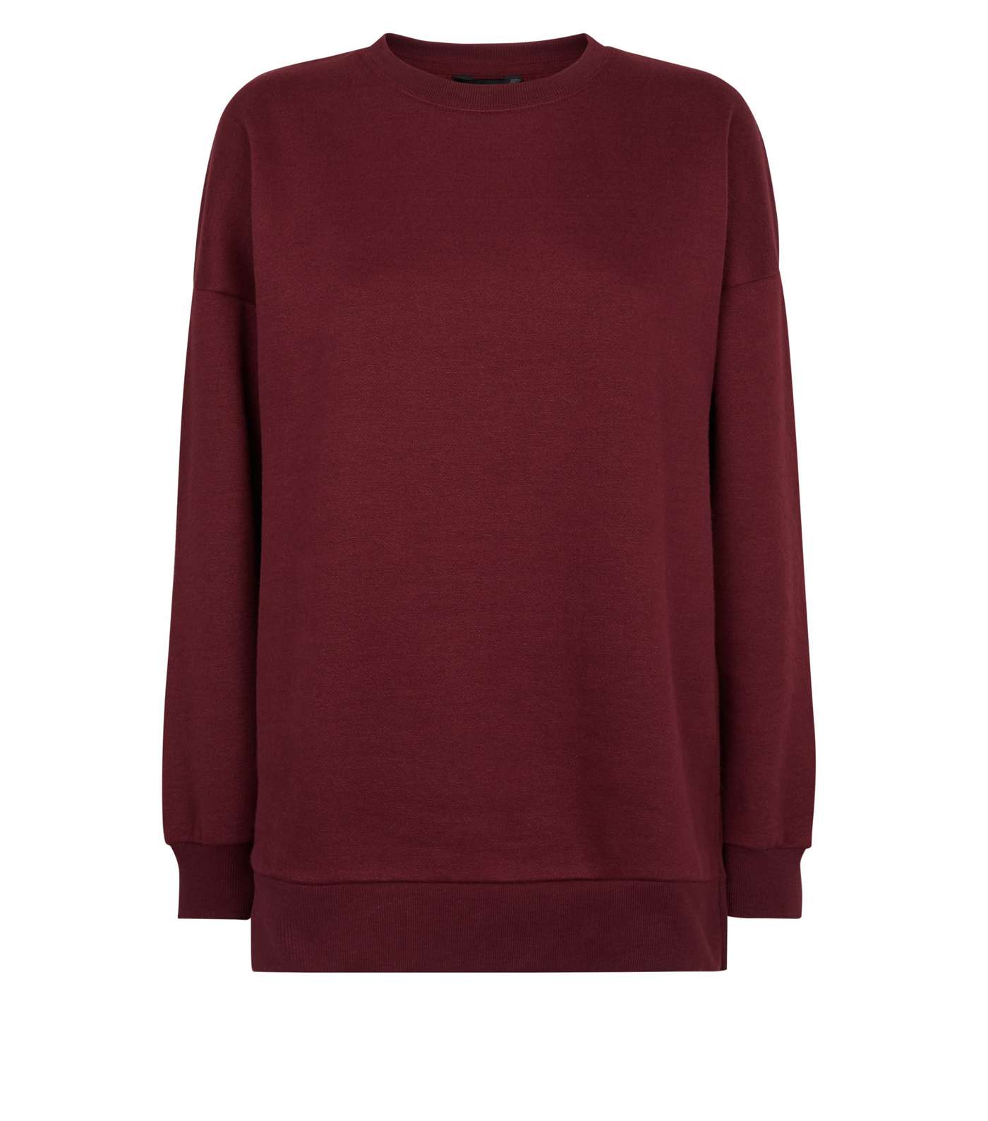 Burgundy Oversized Sweatshirt Image 4