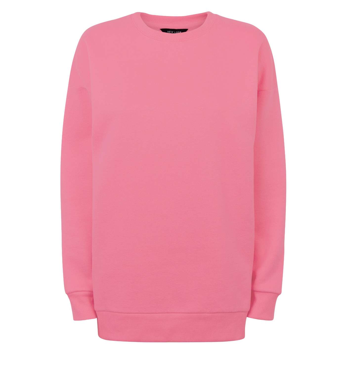 Neon Pink Oversized Sweatshirt Image 4