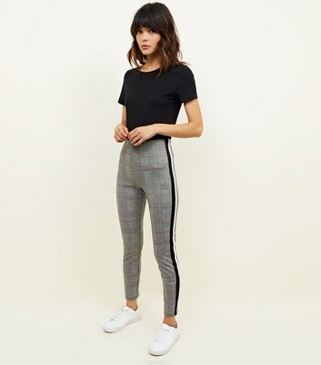 Grey checked leggings best sale