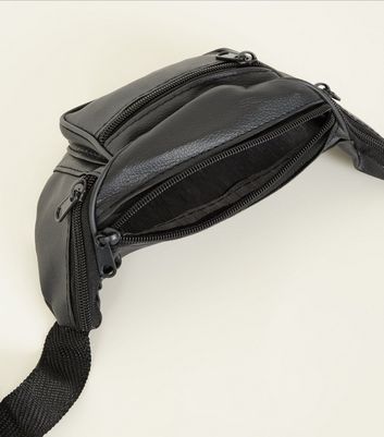 leather look bum bag