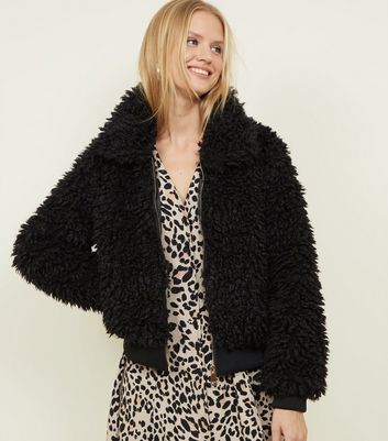 Faux Fur Bomber Jacket New Look Outlet 