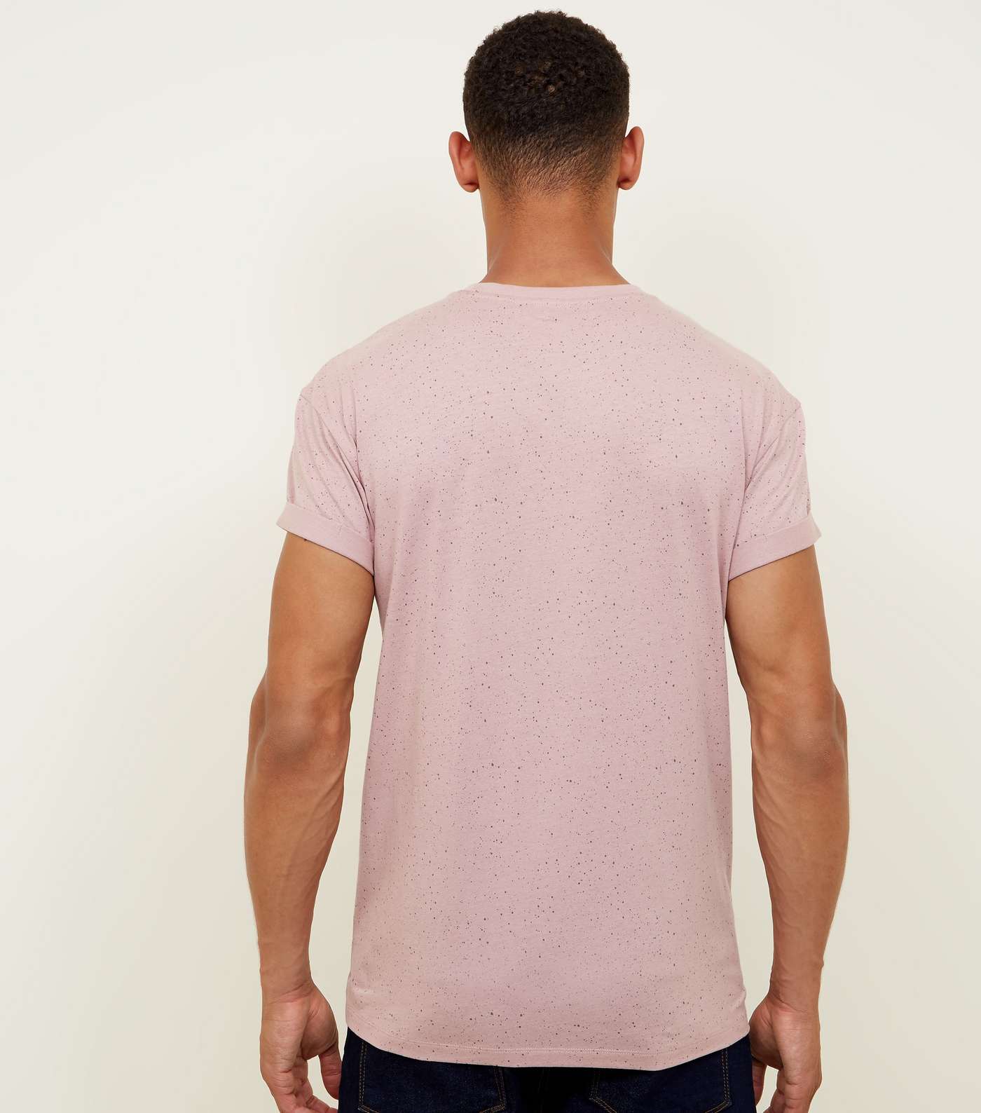 Pink Spray Wash T-Shirt Image 3