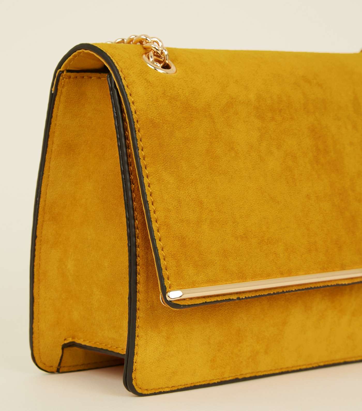Mustard Chain Strap Shoulder Bag Image 4