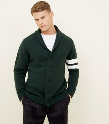 dark green cardigan men