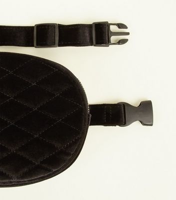 black velvet bum bag