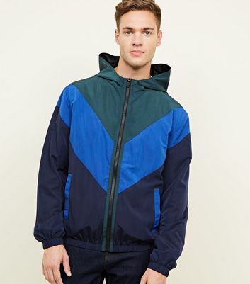 Colour block clearance windbreaker jacket