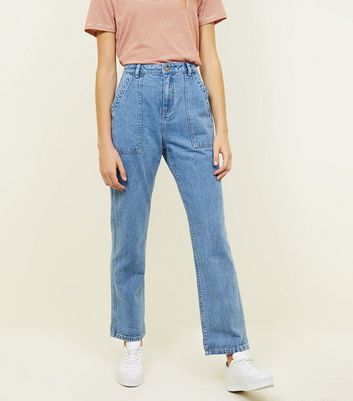 Waist High Blaue Jeans Patchwork Boyfriend Mit Look TaschenNew zGqUMpSV