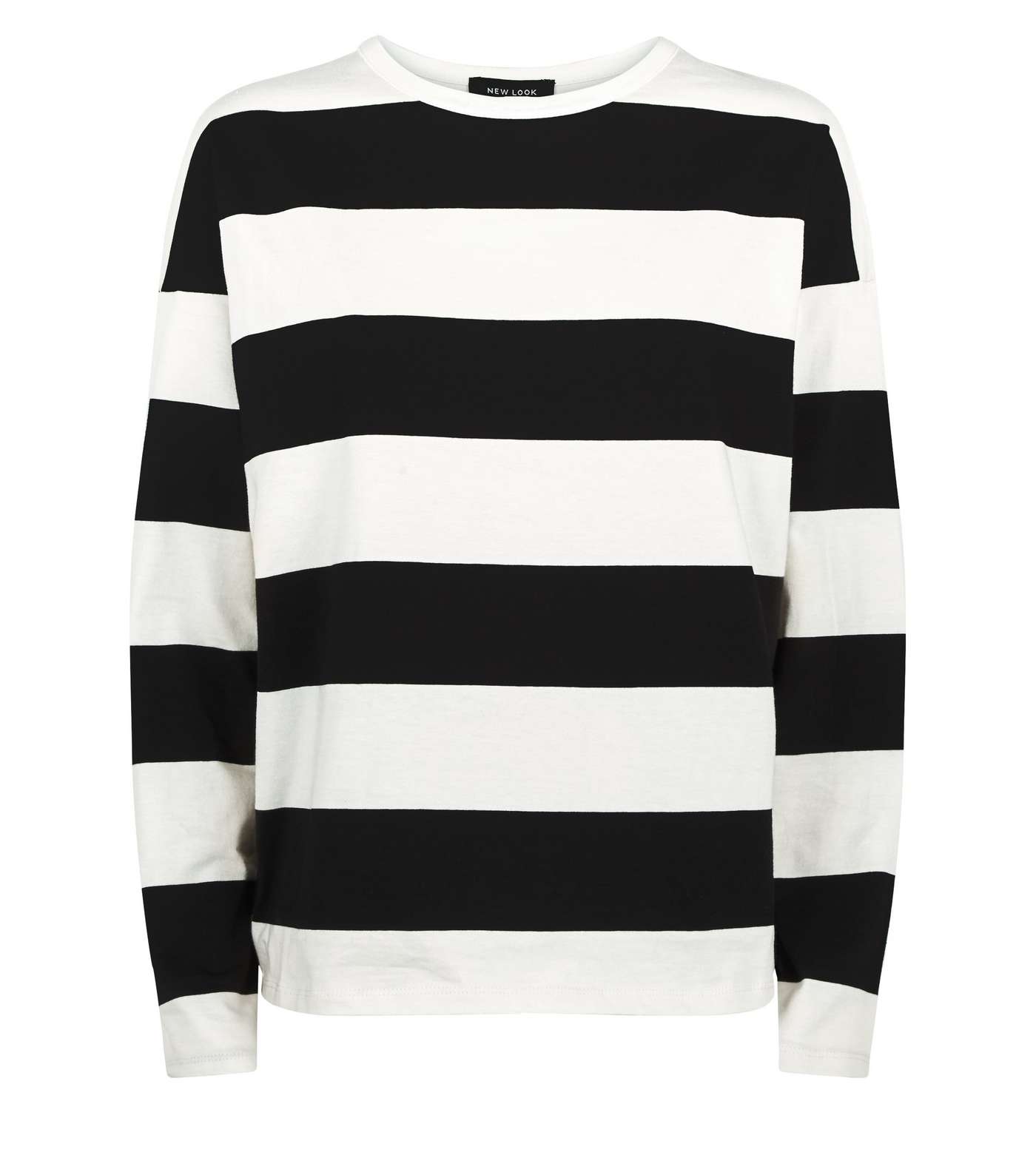 Off White Stripe Slouchy Rugby Top Image 4