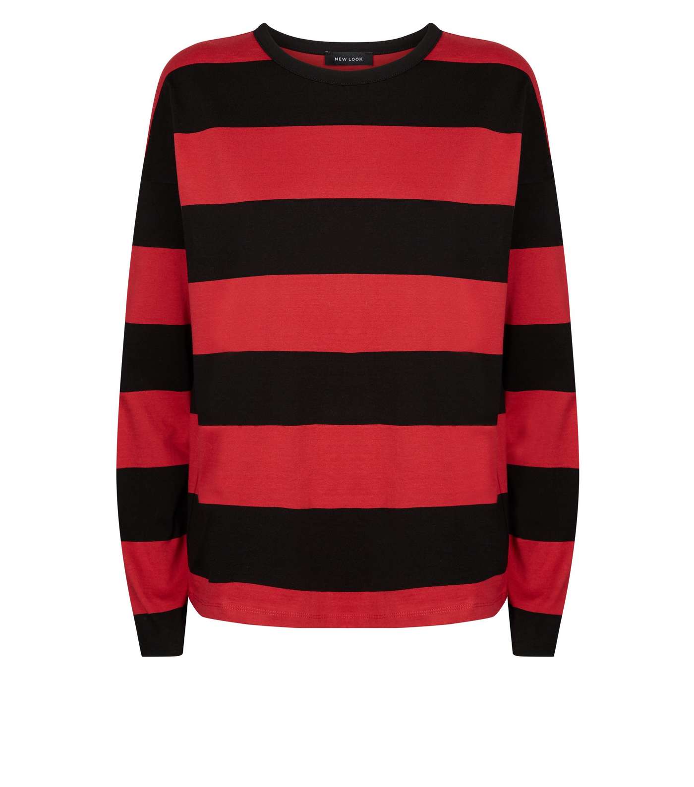 Red Stripe Slouchy Rugby Top Image 4