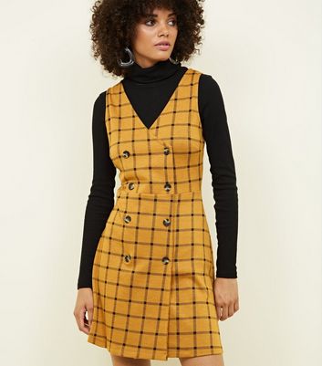 Checked dress sale new look