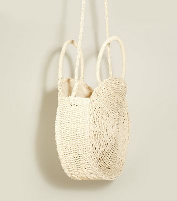 new look woven bag