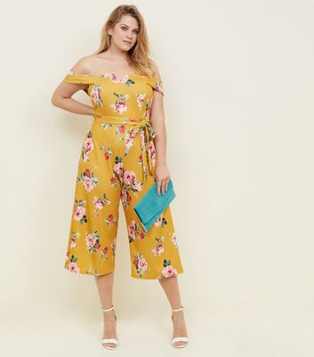 yellow culotte jumpsuit