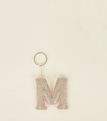 Diamante hot sale initial keyring