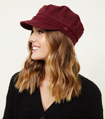 Corduroy baker boy cap on sale