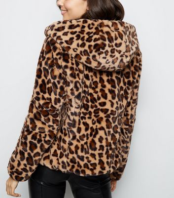 reversible leopard print coat