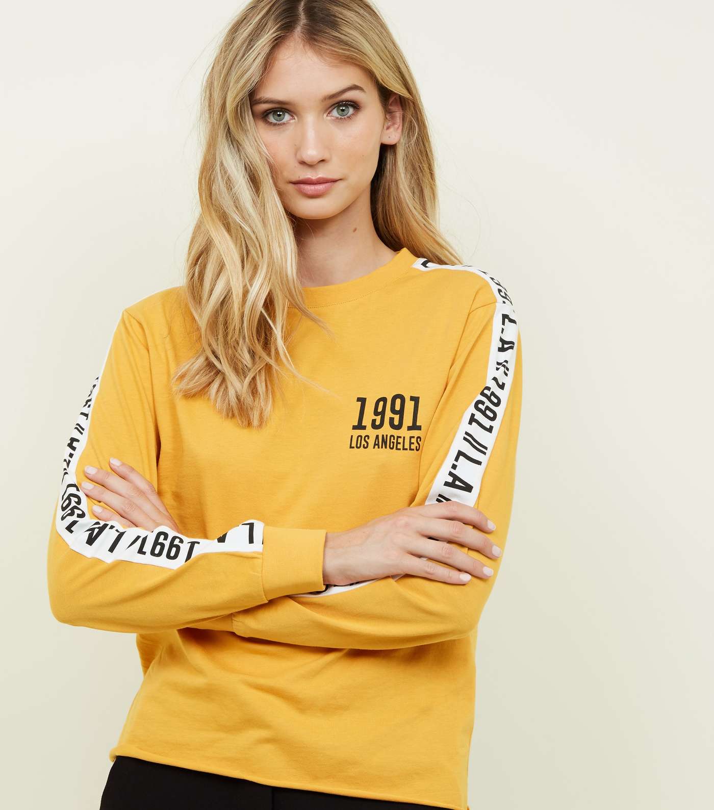 Mustard 1991 Logo Long Sleeve T-Shirt