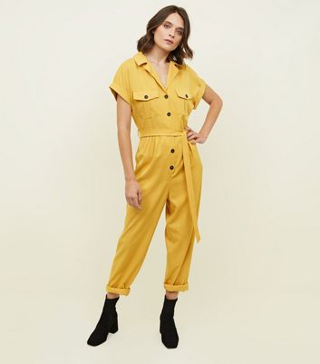 New look utility button through jumpsuit on sale