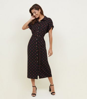 new look midi shirt dress