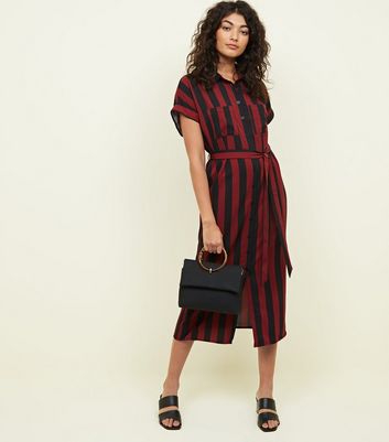 red striped tshirt dress