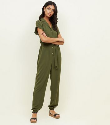 new look khaki jumpsuit