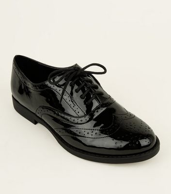 black wide fit work shoes
