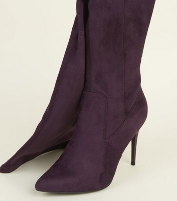 Dark purple outlet boots