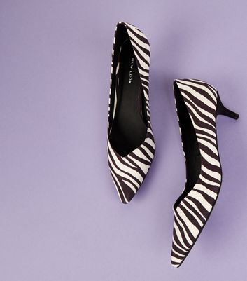 new look zebra print shoes