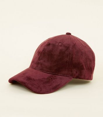 burgundy velvet cap