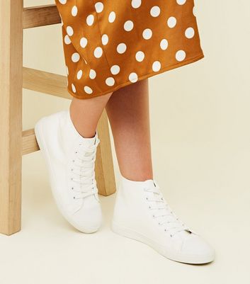 new look high top trainers