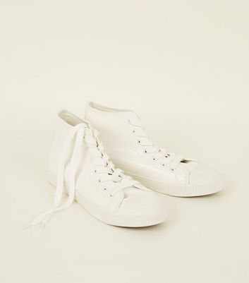 high top white trainers womens