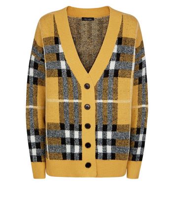 Mustard cardigan new outlet look