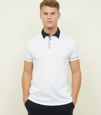 black collared polo shirt