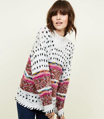 white fairisle jumper