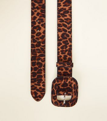 Leopard print sale wide belt