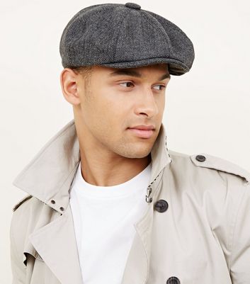 herringbone baker boy hat