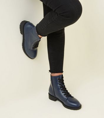 New fashion look navy boots