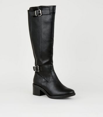 wide fitting knee high boots ladies