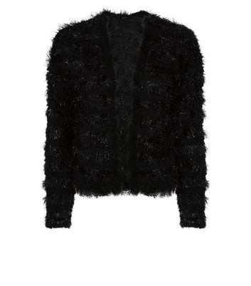 black sparkly cardigan