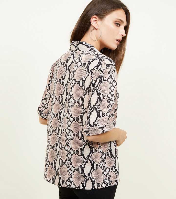 new look snakeskin shirt