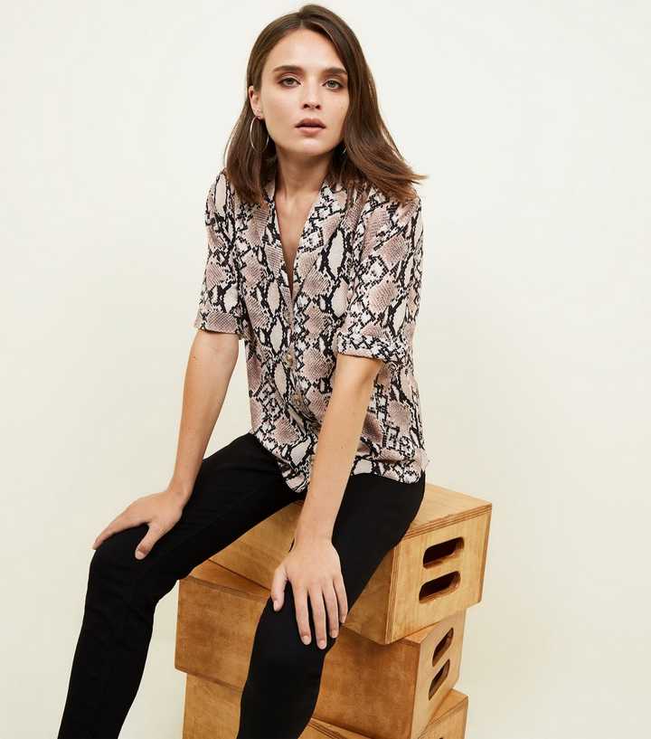 new look snakeskin shirt