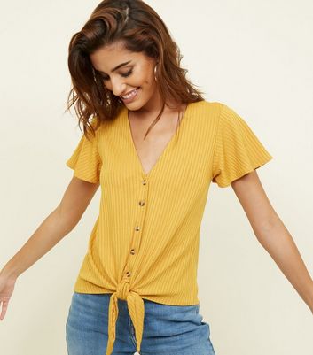 new look yellow blouse