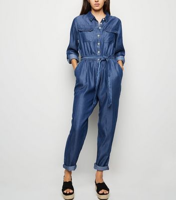 new look tencel boiler suit