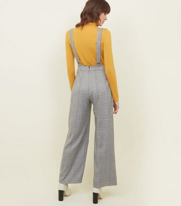new look checked jumpsuit