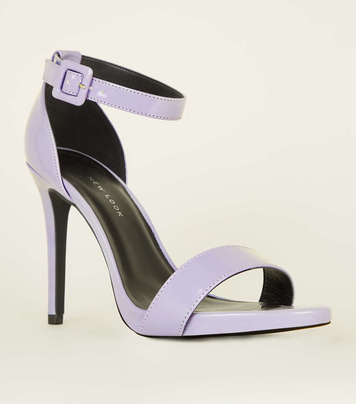 Wide Fit Lilac Patent Stiletto Heels
