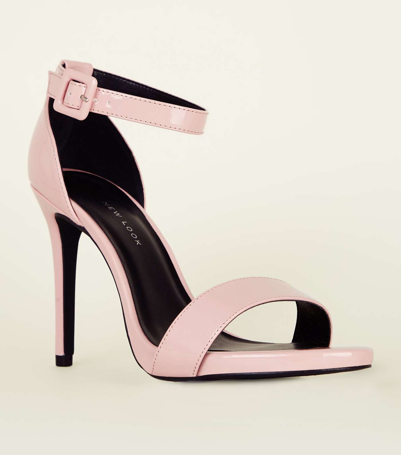 Wide Fit Pink Patent Stiletto Heels