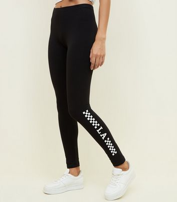 checkered stripe leggings