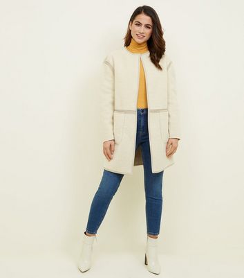 new look petite teddy coat