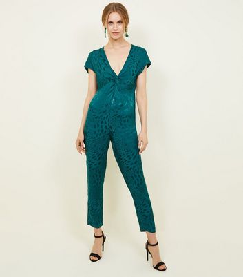 new look green jumpsuit