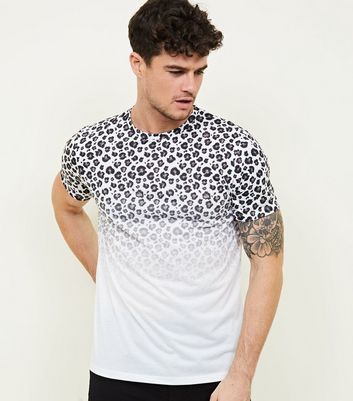 mens leopard print t shirt